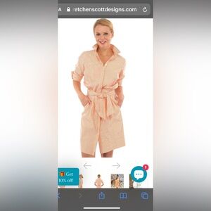 Gretchen Scott Breezy Blouson Dress, orange and white striped! Clemson Gameday!